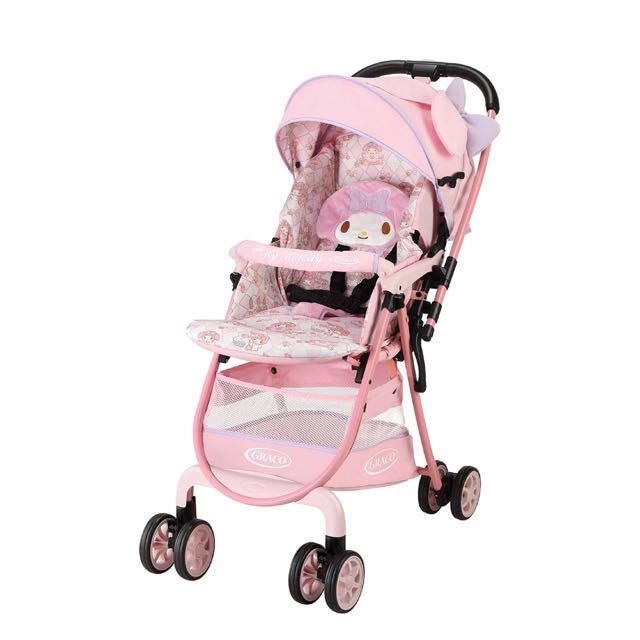 pink graco stroller