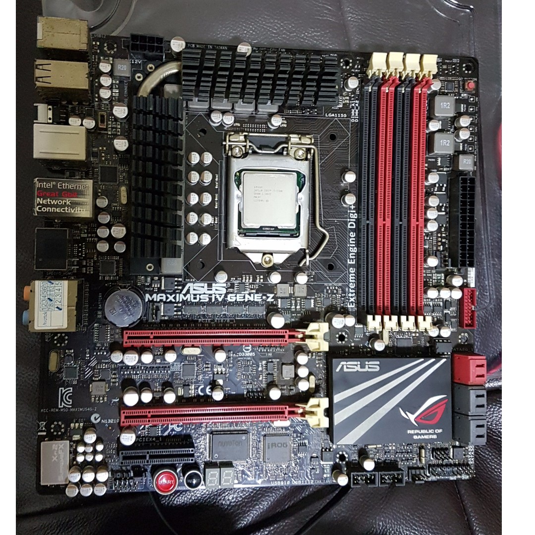 I5 2500k Asus Maximus Iv Gene Z 4x4gb Ram Electronics Computer Parts Accessories On Carousell