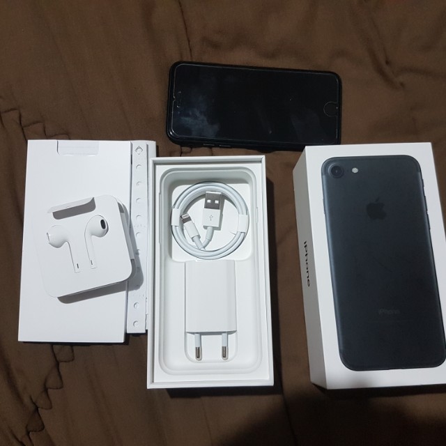 Iphone 7 128gb Ibox Indo Resmi Matte Black 99 Condition Telepon Seluler Tablet Di Carousell