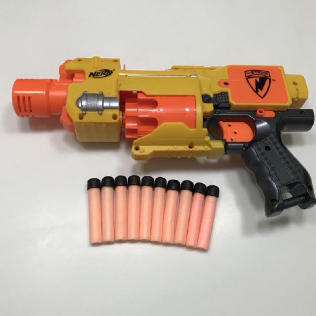 Vintage Nerf N-strike Barricade RV-10 Foam Dart Gun Toy 