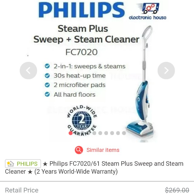 philips steam plus fc7020
