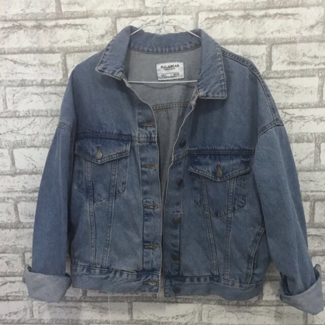 Jaket jeans wanita pull and bear cheap