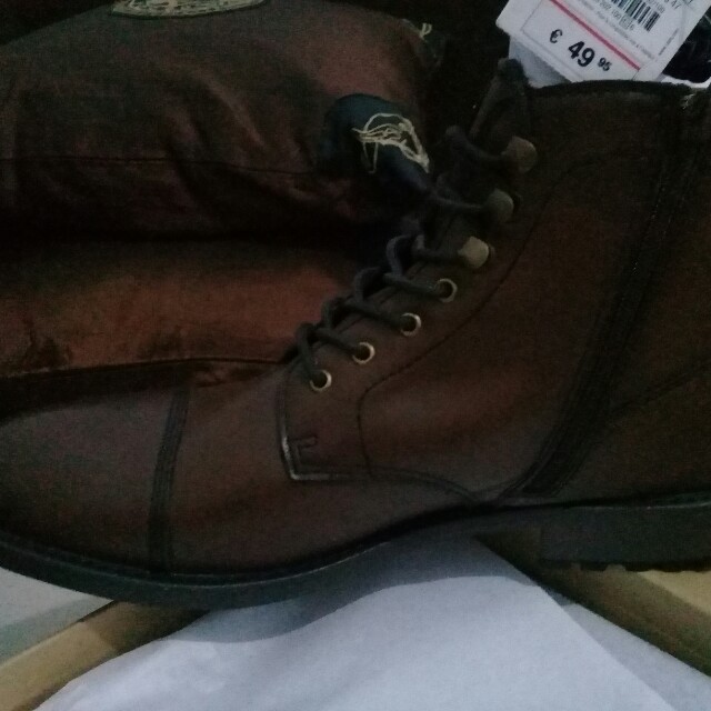 Sepatu Zara Man Lace Up Boot Original Fesyen Pria Sepatu Di Carousell
