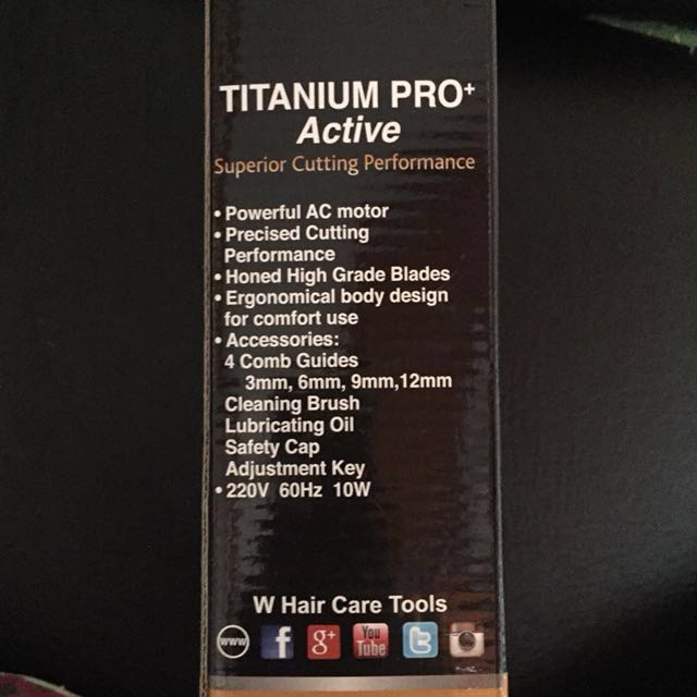Titanium Pro-Active Clipper (Superior Cutting Performance) W Elite ...