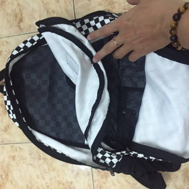 vans van doren checkerboard backpack