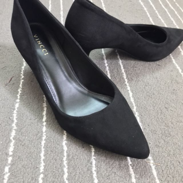 vincci black heels