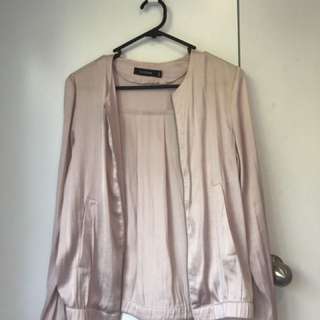 Glassons pink satin bomber