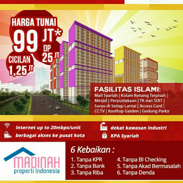 Apartemen Di Jakarta Cicilan 1 250 Jt Bulan Property For Sale On