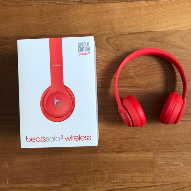 Authentic Beats Solo3 Wireless Special Edition Red Electronics