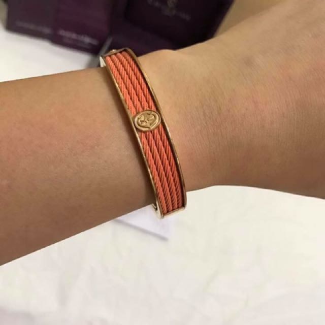 Authentic Charriol Forever Colors Bangle in Coral (Category: Bracelets) located in Las Pinas. Submitted by abcspantry (Listing ID 139991061, Image 2). Description: Authentic. With few scratches. Needs cleaning too, just bring it to any Charriol Stores. .