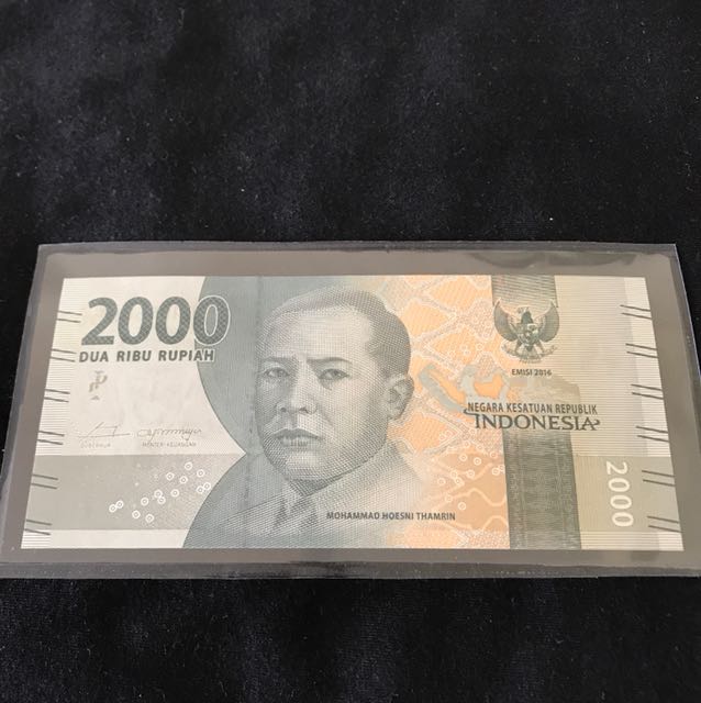 Bank Indonesia Dua Ribu Rupiah 2000 With Nice Prefix Solid 6, Hobbies ...