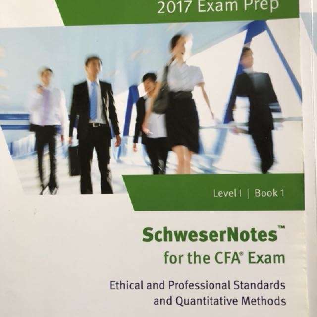 CFA level 1 2017 schweser notes book 1 to 5, Hobbies & Toys, Books ...