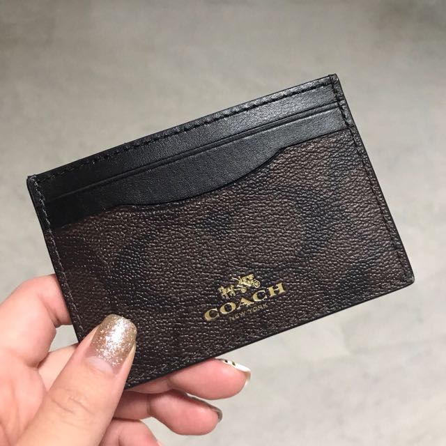 Coach Card Holder, Luxury, Bags & Wallets on Carousell