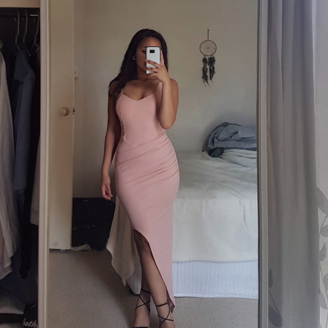 Fresh Soul Slit Dress Women S Fashion Clothes On Carousell