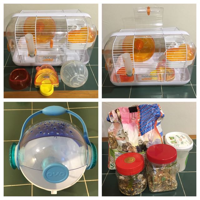 Hamster Habitrail Cristal Cage & OVO Carrier on Carousell