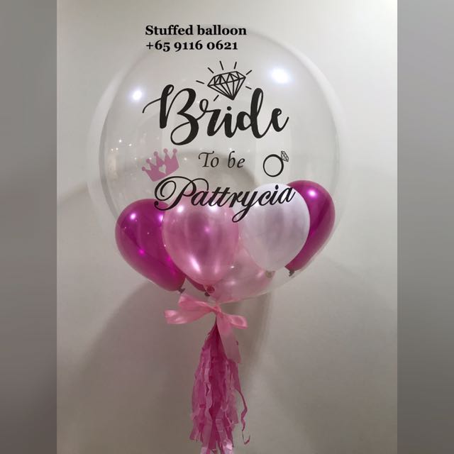 Bride to be helium balloons