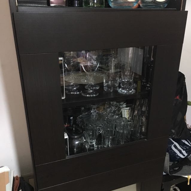 Ikea Billy Bookshelf Mini Bar Cabinet Furniture Shelves Drawers On Carousell