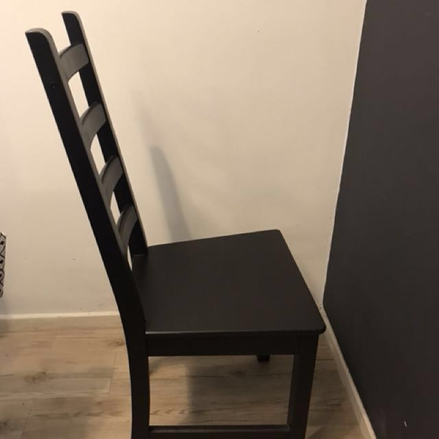 Ikea Kaustby Dark Brown Dining Chair, Furniture & Home Living