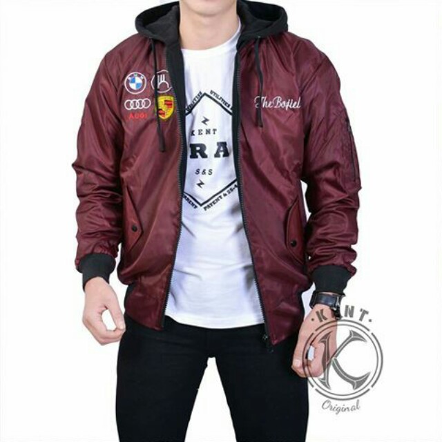 jaket bomber hoodie