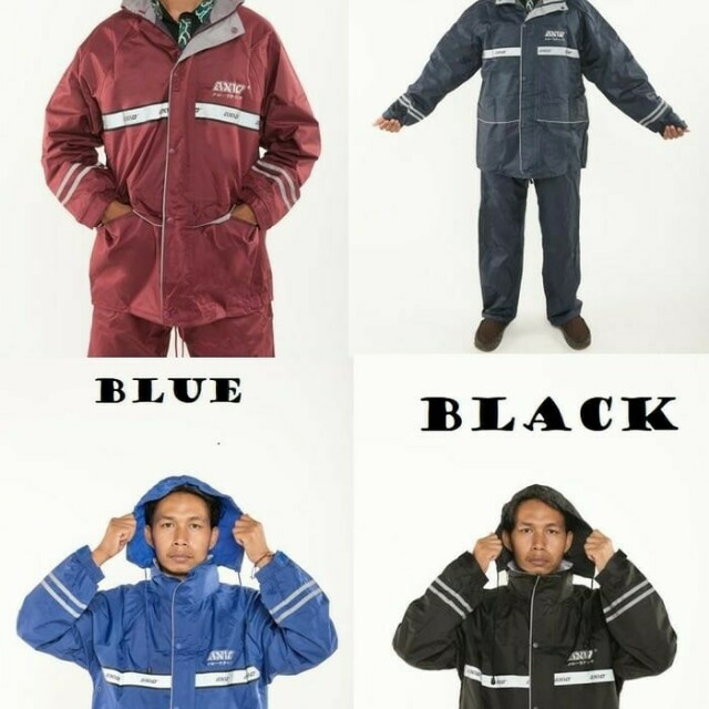 Jas hujan axio, Olshop Fashion, Olshop Pria di Carousell