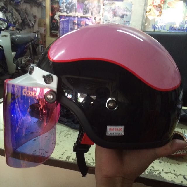 Laser Half Helmet Visorex, Motorbikes on Carousell