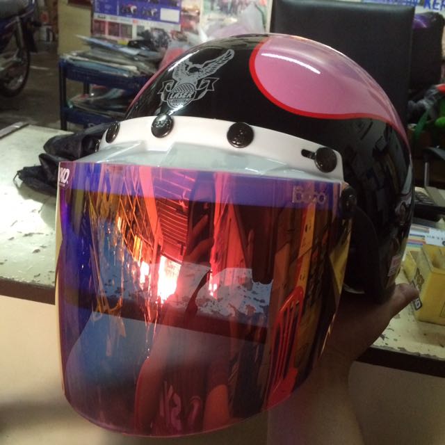 Laser Half Helmet Visorex, Motorbikes on Carousell