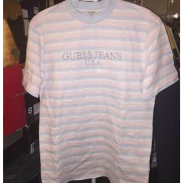 Lf Guess X Asap Pink Stripe Men S Fashion Clothes On Carousell