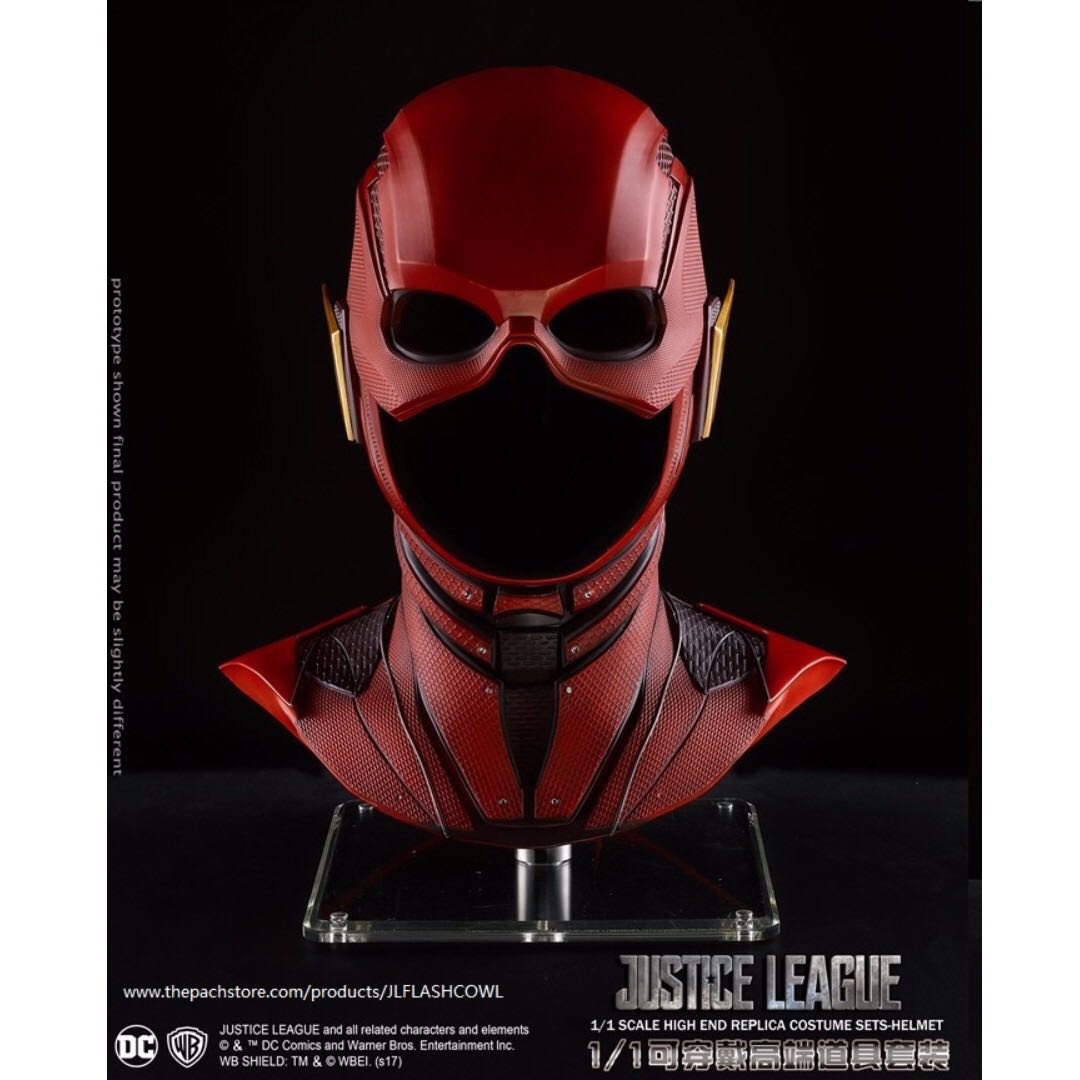 Official Dc Licensed Justice League The Flash Cowl 1 1 Movie Replica Toys Games Bricks Figurines On Carousell