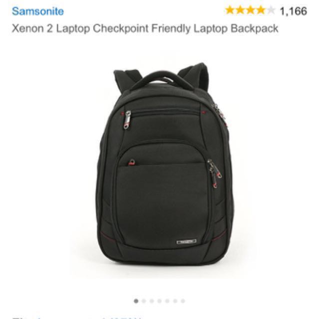 Samsonite xenon 2 outlet checkpoint friendly laptop backpack
