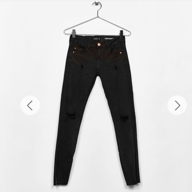 bershka black skinny jeans