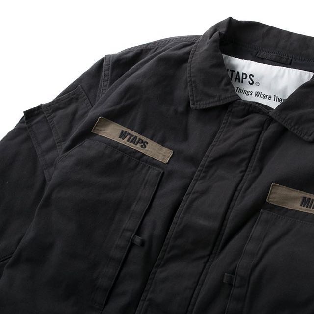 WTAPS NBC/JACKET.NYCO.SATIN(BLACK)