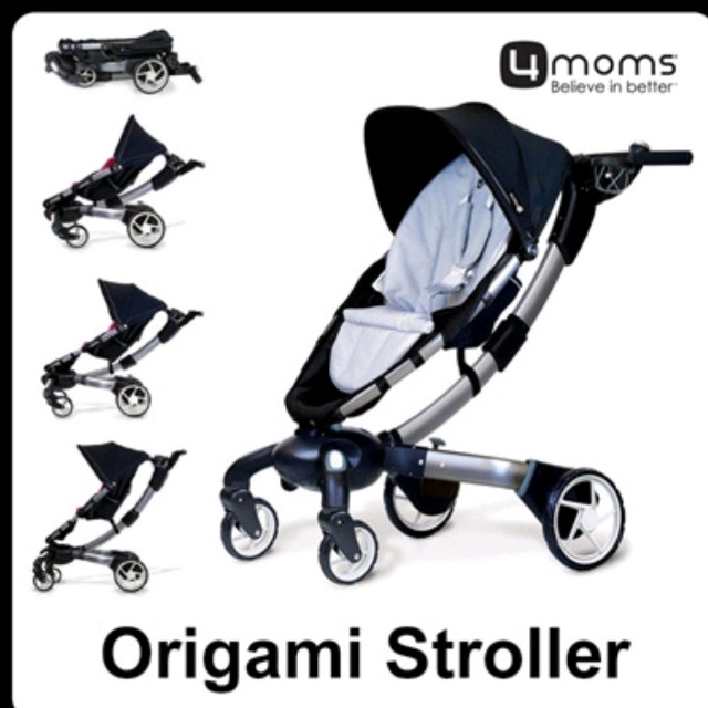 stroller that closes with a button
