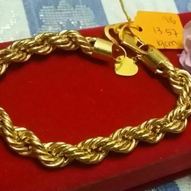 ZHIXI Real 18K AU750 Gold Bracelet Fine Jewelry 999 Gold Balls for Women  Wedding Gifts B530 - AliExpress