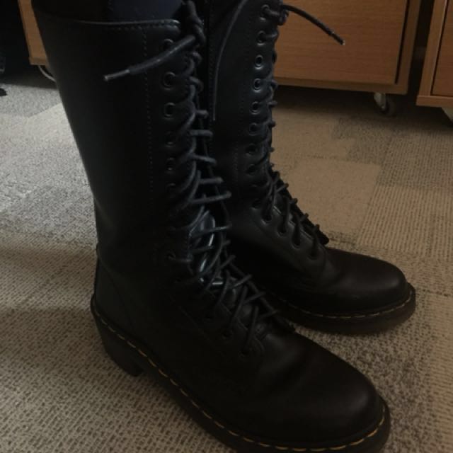 Authentic Doc Martens 14 eye boot Women s Fashion Shoes on Carousell