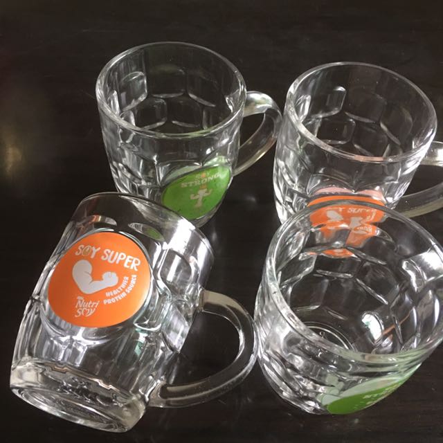 BN beer mugs x 4 (Category: Water Purifers & Dispensers) located in Singapore. Submitted by doraemon4ver (Listing ID 140169357, Image 1). Description: Brand new, price is for all 4! Clearance sales, grab b4 it is gone! Beer mugs lookalike glasses fr nutri soy. Ht 9.5cm by 7.5cm. Tags: dining, christmas, limited, kitchen.