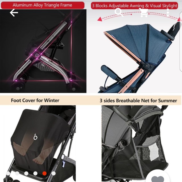 Brand New TOBY QZ1 Cabin Pockit Compact Lightweight Baby Luggage