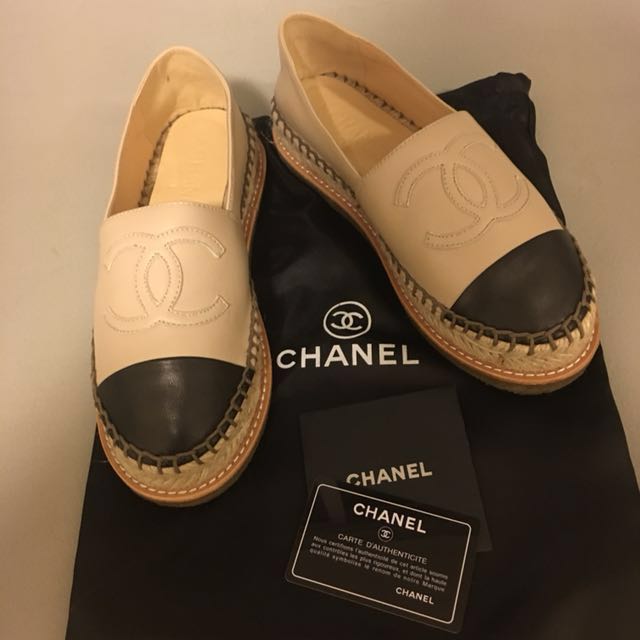Chanel Espadrilles (replica), Luxury, Accessories on Carousell