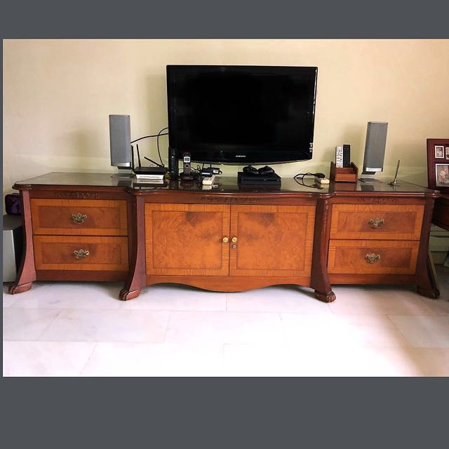 Custom made Antique Tv Console, Furniture & Home Living, Home Decor