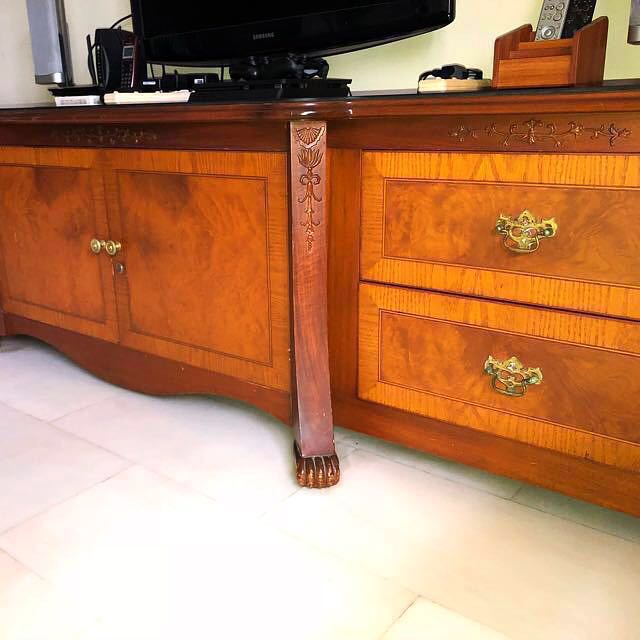 Custom made Antique Tv Console, Furniture & Home Living, Home Decor