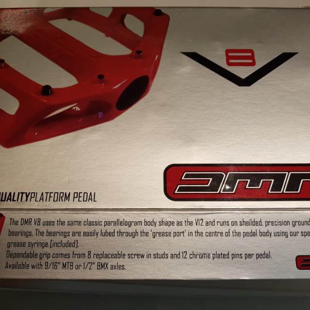 dmr v8 grease port flat pedals
