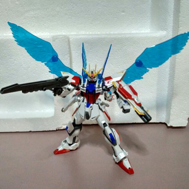 Hg Star Build Strike Gundam Toys Games Bricks Figurines On Carousell Armed, such as rifles and shield reproduced along with the deployment gimmick. hg star build strike gundam toys