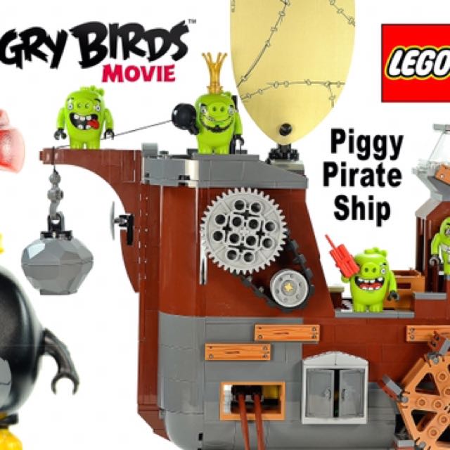 angry birds lego pirate ship