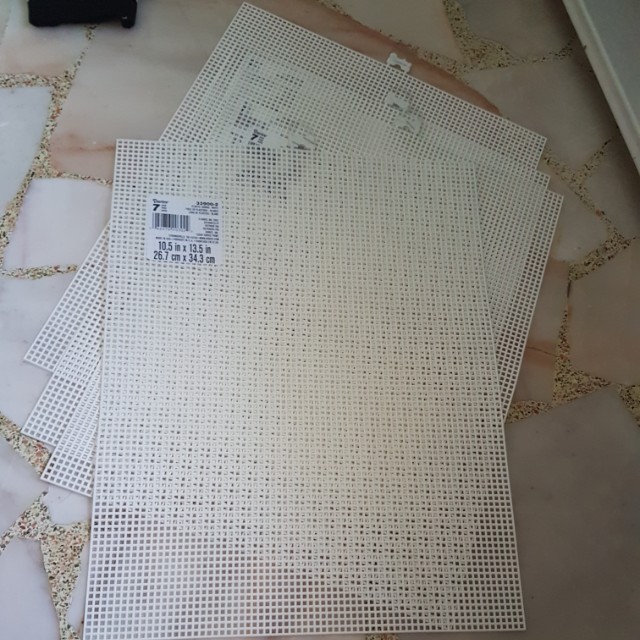 Mesh Mat Plastic Canvas Design Craft Craft Supplies Tools On Carousell