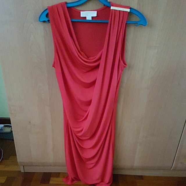 mk red dress
