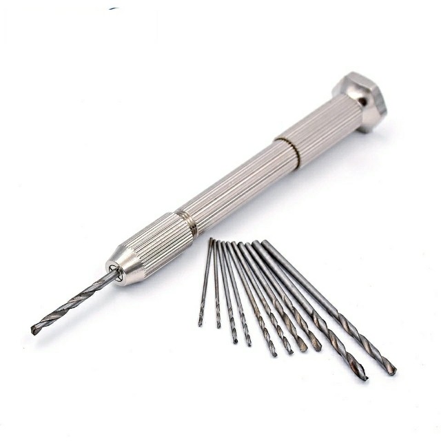 Mini Micro Aluminum Hand Drill With 