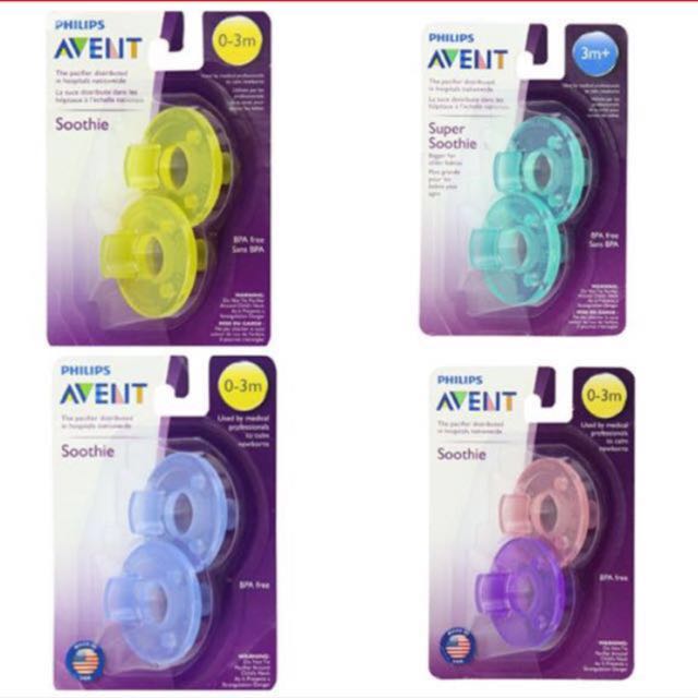 super soothie pacifier sizes
