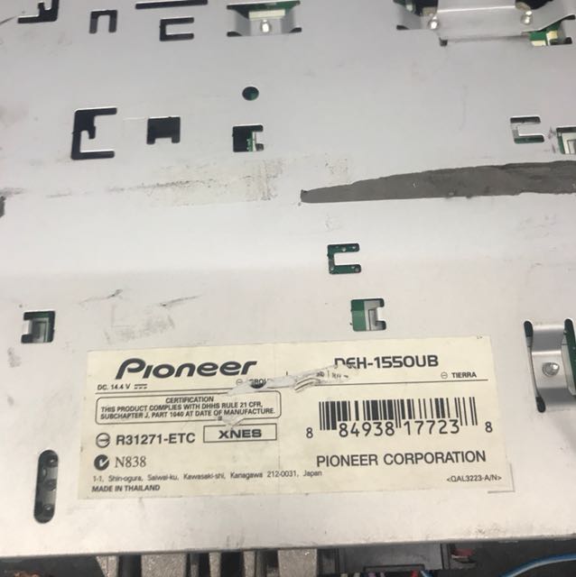 Pioneer DEH-1550UB, Car Accessories on Carousell