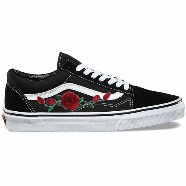 PO🌸 AUTHENTIC Rose Embroidered Vans Old 