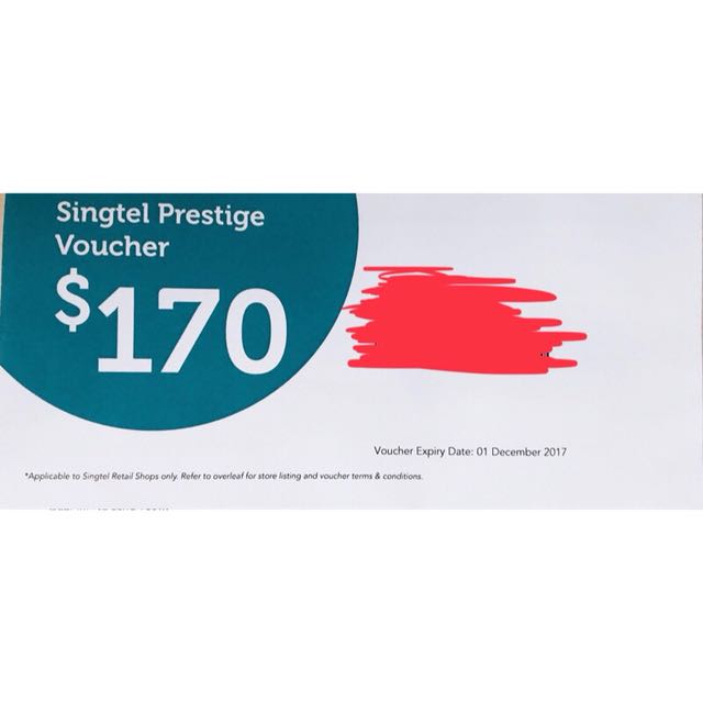 Singtel Recontract Prestige Voucher 170 (Save 40!), Tickets