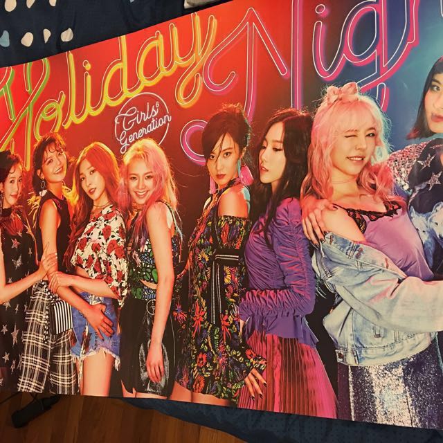 SNSD Girls Generation - Holiday Night (Official Poster), Hobbies & Toys,  Memorabilia & Collectibles, K-Wave on Carousell